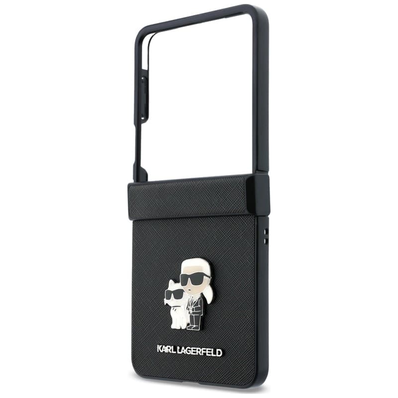 Spille Karl Lagerfeld Karl & Choupette Saffiano - Custodia per Samsung Galaxy Z Flip 8 (nera) - 5