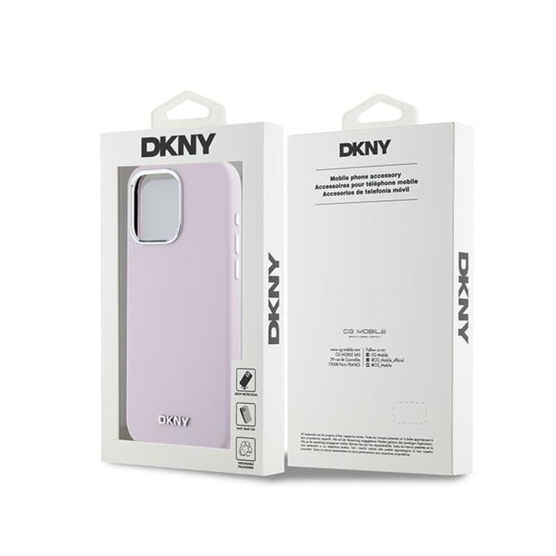 DKNY Liquid Silicone Small Metal Logo MagSafe - Case fro iPhone 14 Pro Max (pink) - 8