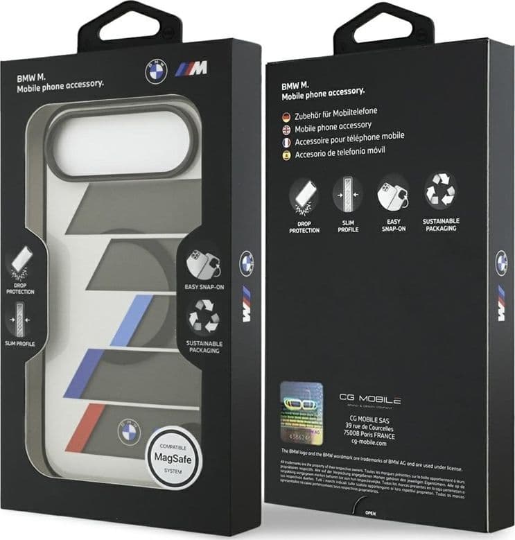 BMW M IML Metal Buttons Tricolor Lines MagSafe - Case iPhone Air (anthracite) - 8
