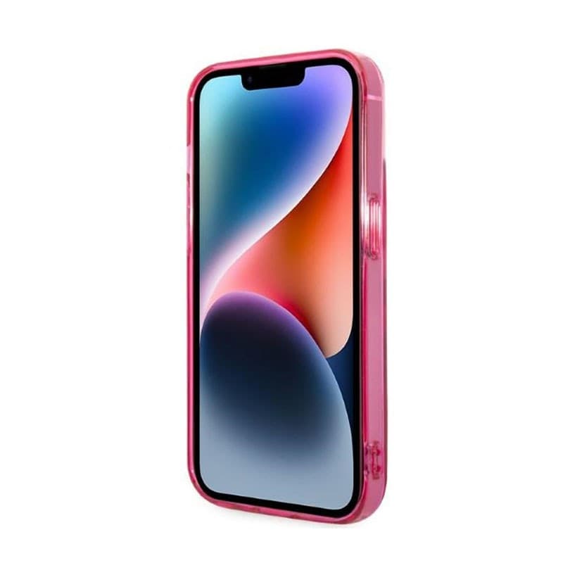 Karl Lagerfeld Gradient Ikonik Karl & Choupette - Case for iPhone 14 Plus (Pink) - 5