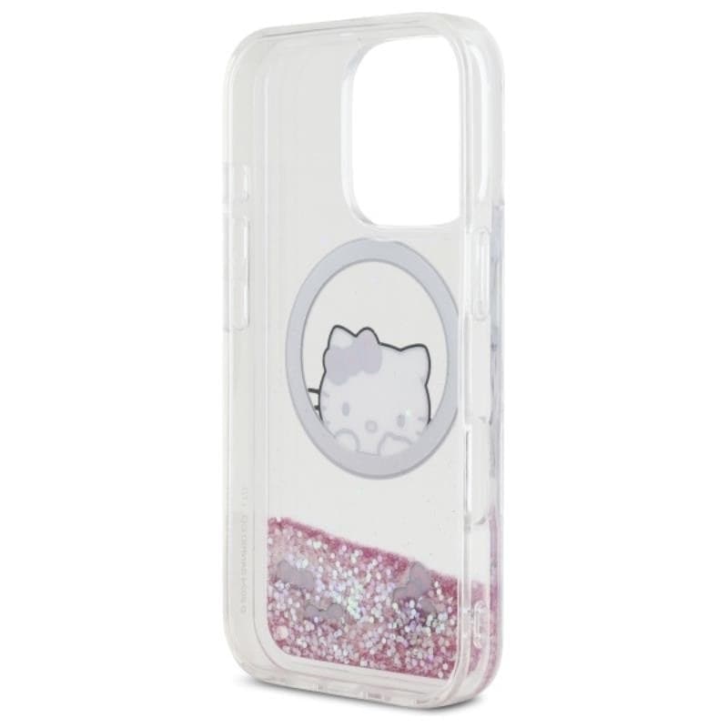 Hello Kitty Liquid Glitter Sweet Kitty Bows MagSafe - Case for iPhone 16 Pro (white) - 7