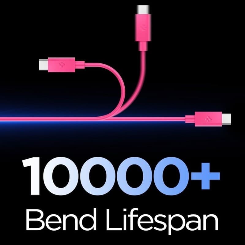 Spigen EB6010CC Essential - Cavo da USB-C a USB-C 60W 1m (Rosa) - 2