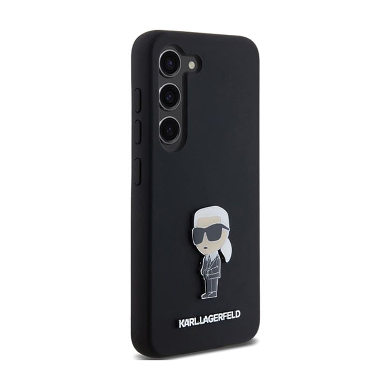 Karl Lagerfeld Silicone Ikonik Metal Pin - Case Samsung Galaxy S24 (czarny) - 4