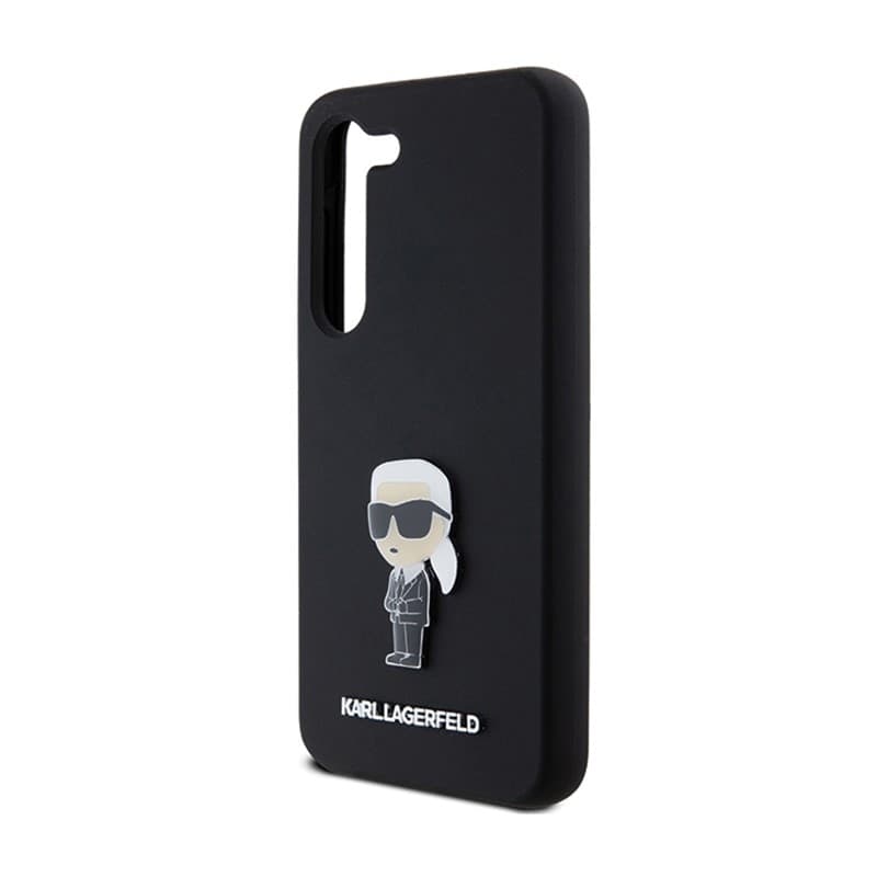 Karl Lagerfeld Silicone Ikonik Metal Pin - Case Samsung Galaxy S24 (czarny) - 6