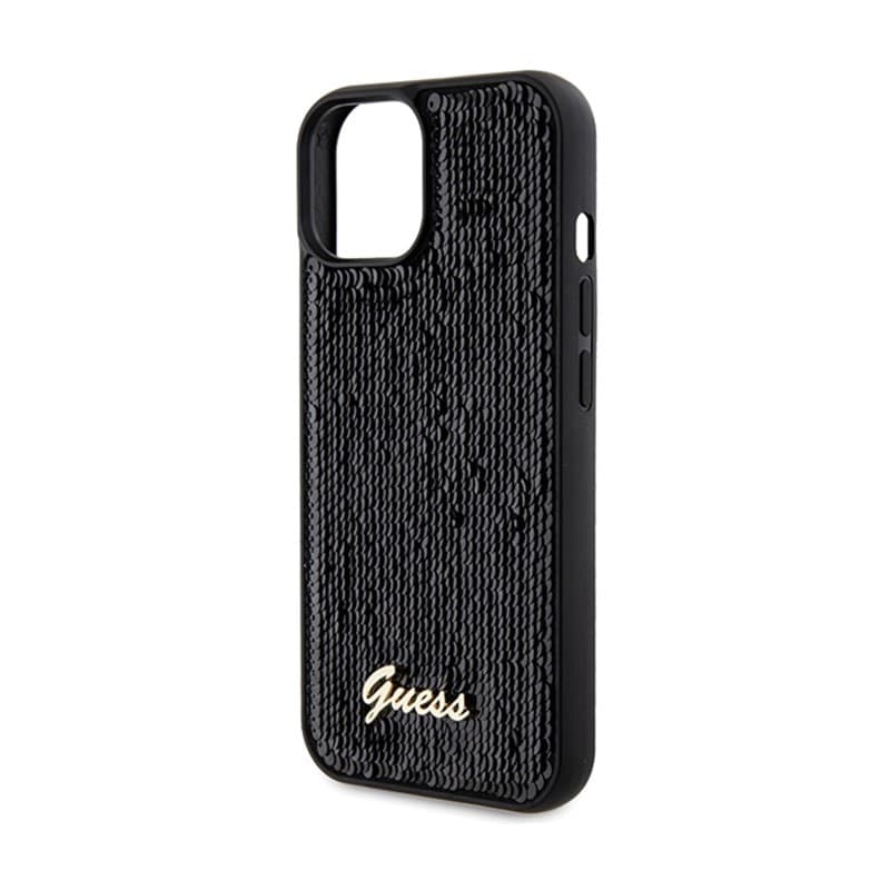 Guess Sequin Script Metal - Case for iPhone 14 (black) - 6