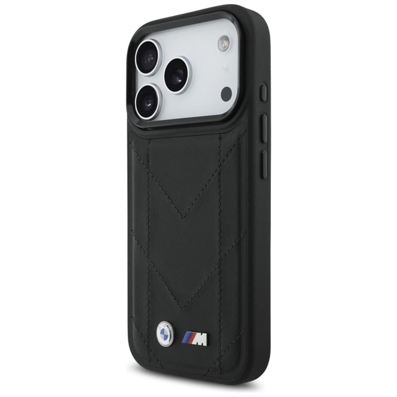 Custodia MagSafe con logo trapuntato BMW M per iPhone 17 Pro (nera) - 2