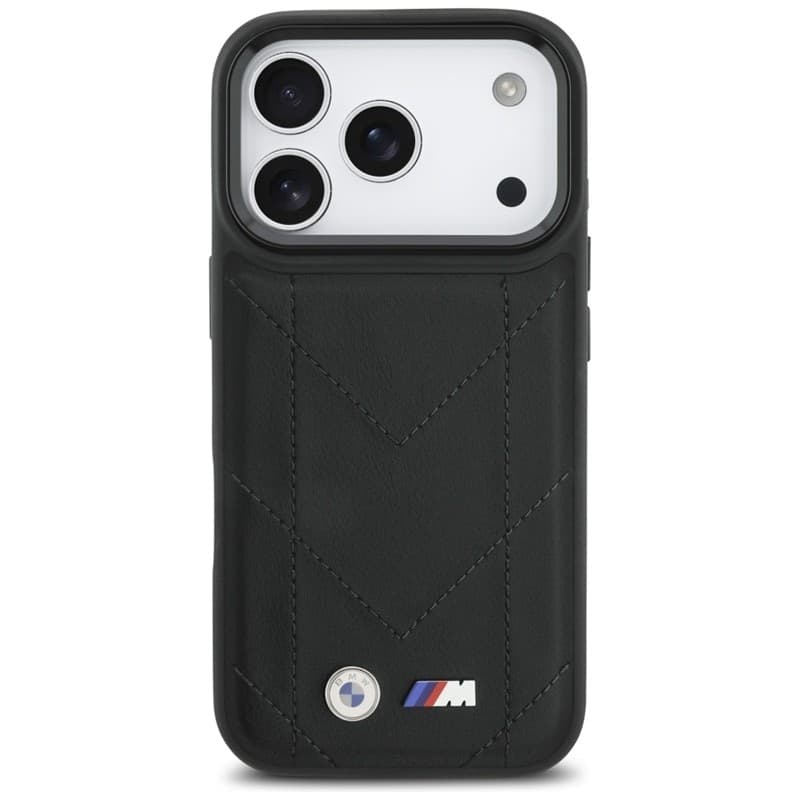 Custodia MagSafe con logo trapuntato BMW M per iPhone 17 Pro (nera) - 3