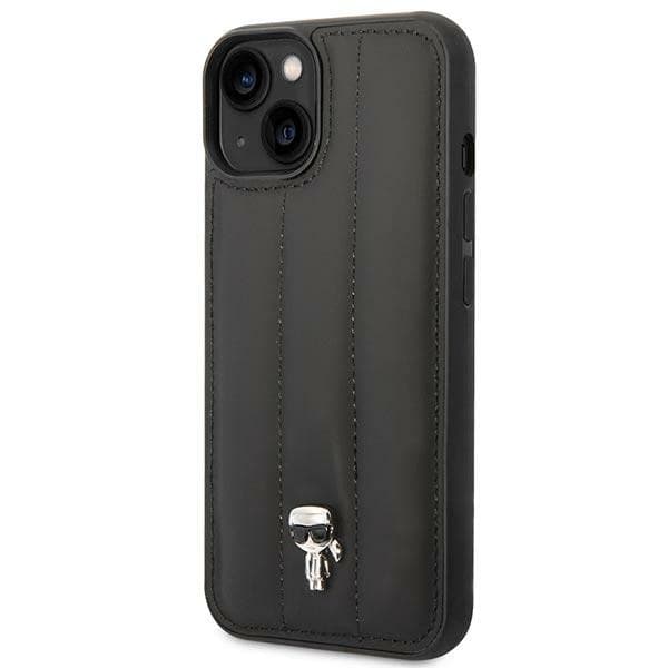 Karl Lagerfeld Quilted Puffy Ikonik Pin Case iPhone 14 Plus (Black) - 2