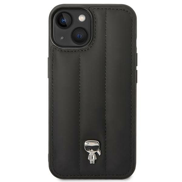 Karl Lagerfeld Quilted Puffy Ikonik Pin Case iPhone 14 Plus (Black) - 3