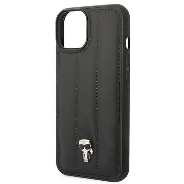 Karl Lagerfeld Quilted Puffy Ikonik Pin Case iPhone 14 Plus (Black) - 6