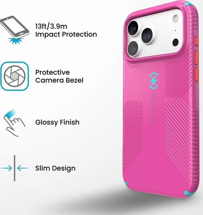 Custodia Speck Candyshell Icon MagSafe per iPhone 18 Pro Max / 17 Pro Max (Bubblegum Pop) - 10