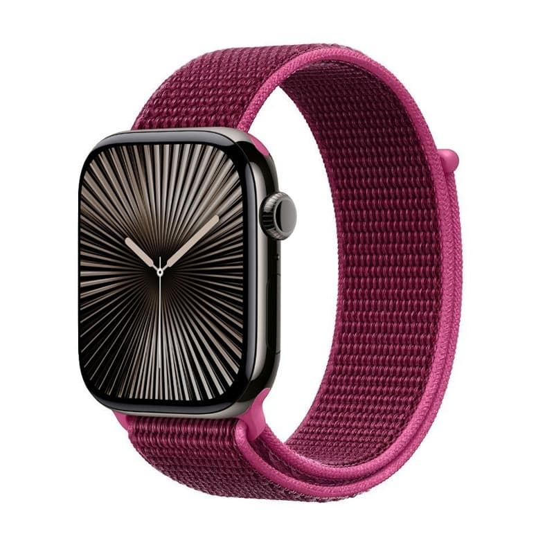 Cinturino sportivo Crong in nylon per Apple Watch 38/40/41/42 mm (Magenta Fusion) - 7