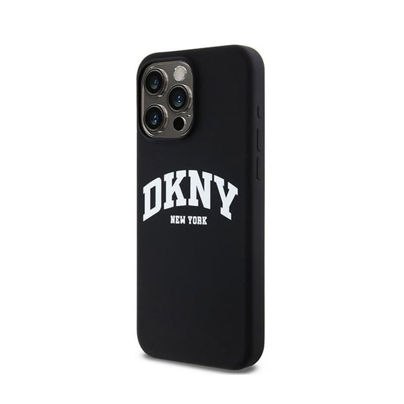 DKNY Liquid Silicone White Printed Logo MagSafe - Case for iPhone 14 Pro Max (black) - 2