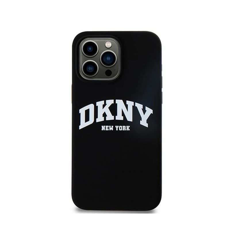 DKNY Liquid Silicone White Printed Logo MagSafe - Case for iPhone 14 Pro Max (black) - 3