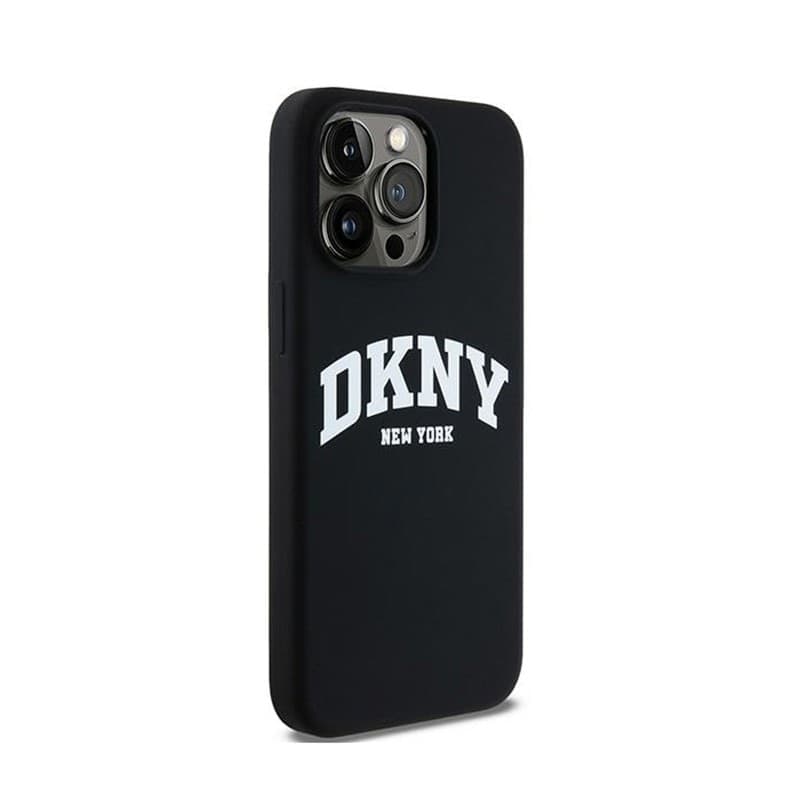 DKNY Liquid Silicone White Printed Logo MagSafe - Case for iPhone 14 Pro Max (black) - 4