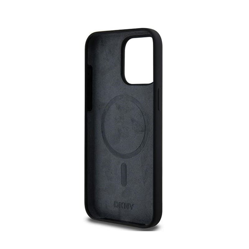 DKNY Liquid Silicone White Printed Logo MagSafe - Case for iPhone 14 Pro Max (black) - 7