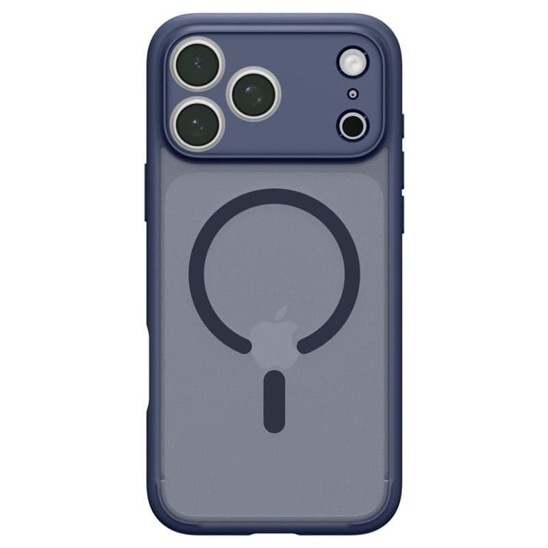Spigen Ultra Hybrid Mag MagSafe - Custodia per iPhone 18 Pro / 17 Pro (Blu ghiaccio intenso) - 4