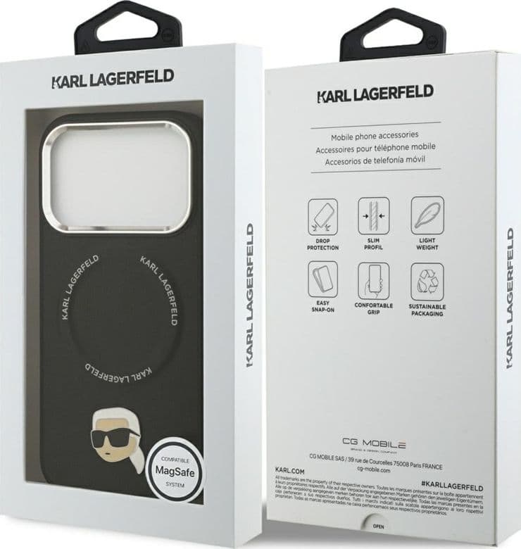 Karl Lagerfeld Karl Pin MagSafe - Case for iPhone 17 Pro (black) - 8