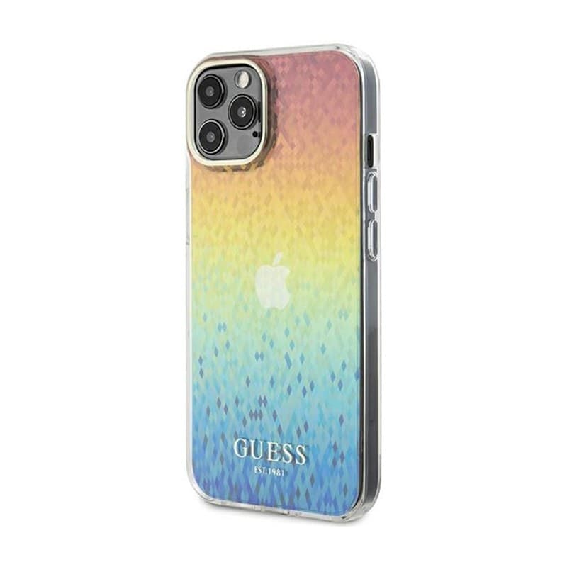 Guess IML Faceted Mirror Disco Iridescent - Case for iPhone 13 Pro (Iridescent) - 2