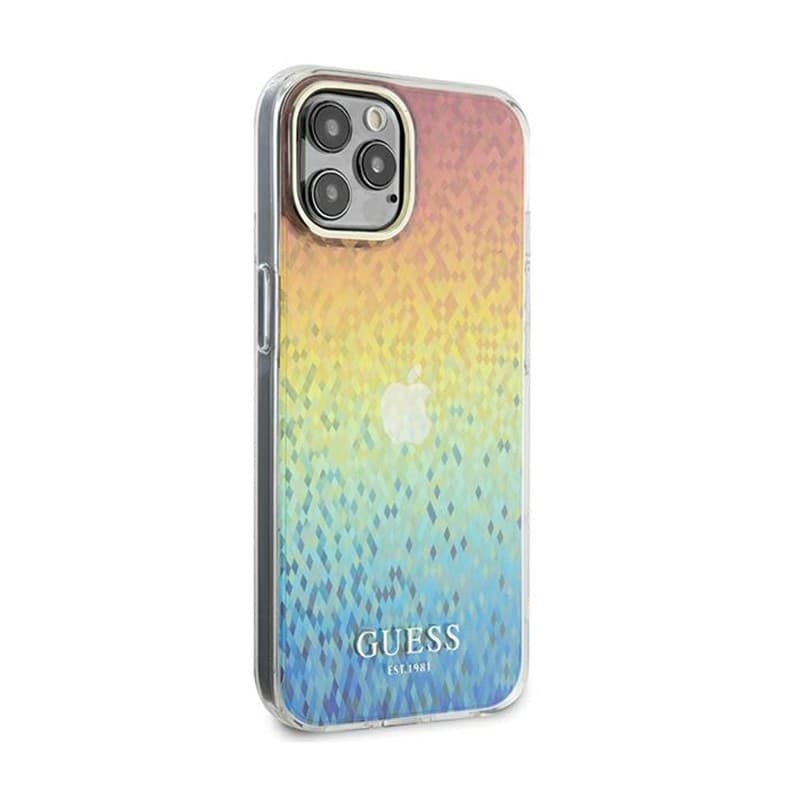 Guess IML Faceted Mirror Disco Iridescent - Case for iPhone 13 Pro (Iridescent) - 4