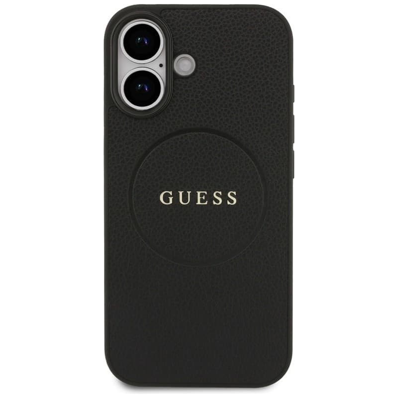 Guess Grained Ring MagSafe - Case iPhone 17 (black) - 3