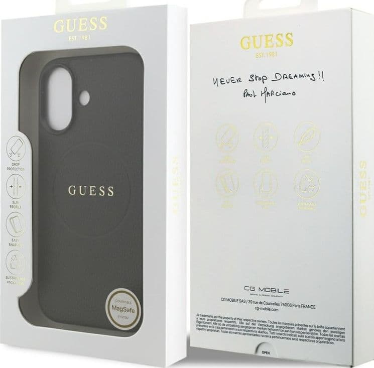 Guess Grained Ring MagSafe - Case iPhone 17 (black) - 8