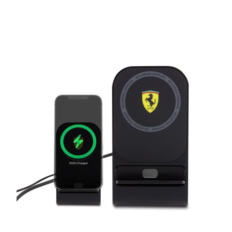 Ferrari MagSafe Desk Charger with Stand - MagSafe 15W inductive charger for desk (black) - 2