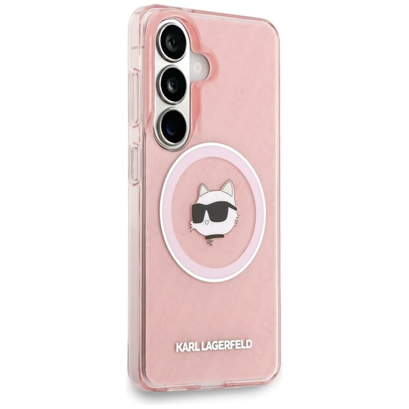 Karl Lagerfeld IML Repeated Choupette MagSafe - Custodia per Samsung Galaxy S26 (rosa) - 4