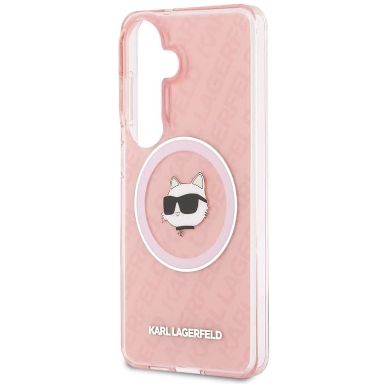 Karl Lagerfeld IML Repeated Choupette MagSafe - Custodia per Samsung Galaxy S26 (rosa) - 6