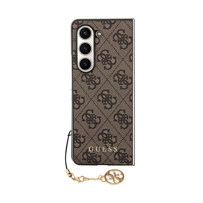 Guess 4G Charms Collection - Case for Samsung Galaxy Z Fold 5 (brown) - 2