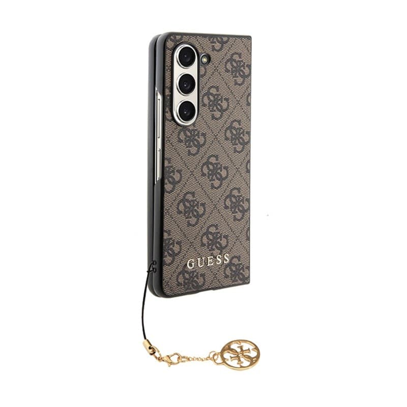 Guess 4G Charms Collection - Case for Samsung Galaxy Z Fold 5 (brown) - 5