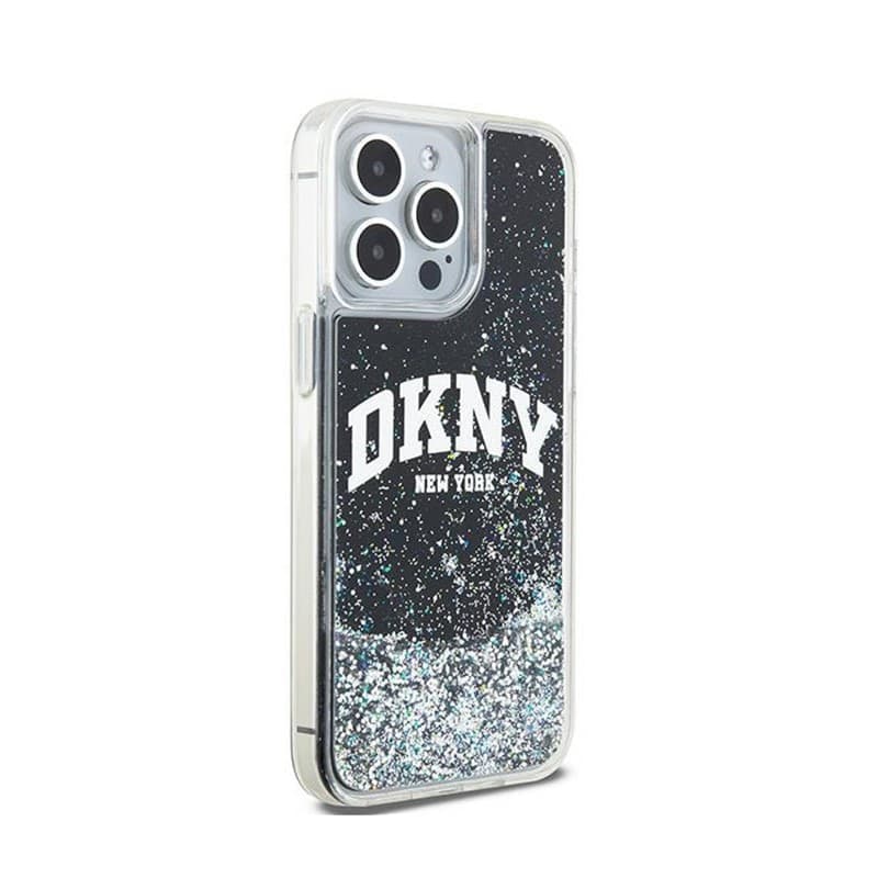 DKNY Liquid Glitter Big Logo - Case for iPhone 15 Pro Max (black) - 4