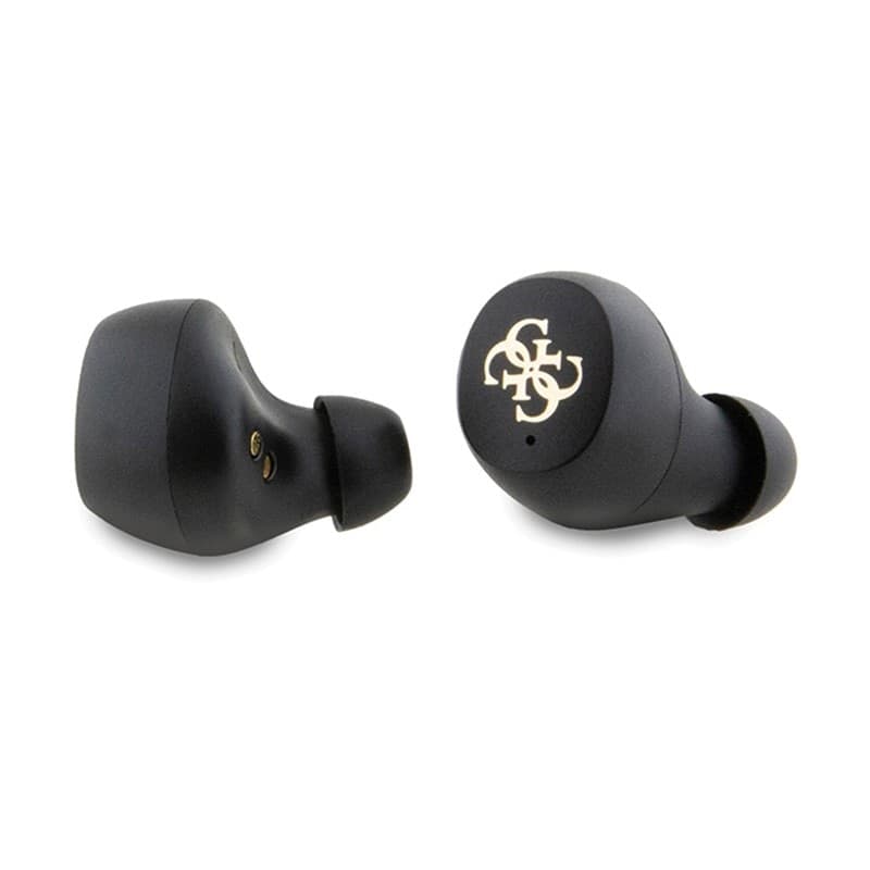 Guess 4G Metal Logo - TWS ENC Bluetooth headphones + charging case (black) - 5