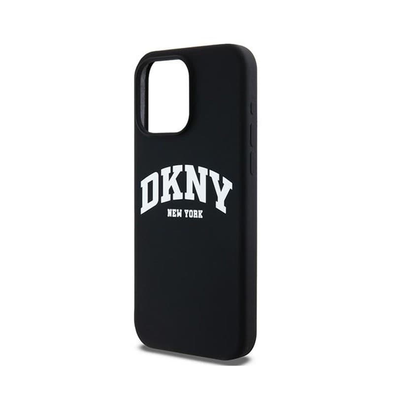 DKNY Liquid Silicone White Printed Logo MagSafe - Case for iPhone 15 Pro Max (black) - 6