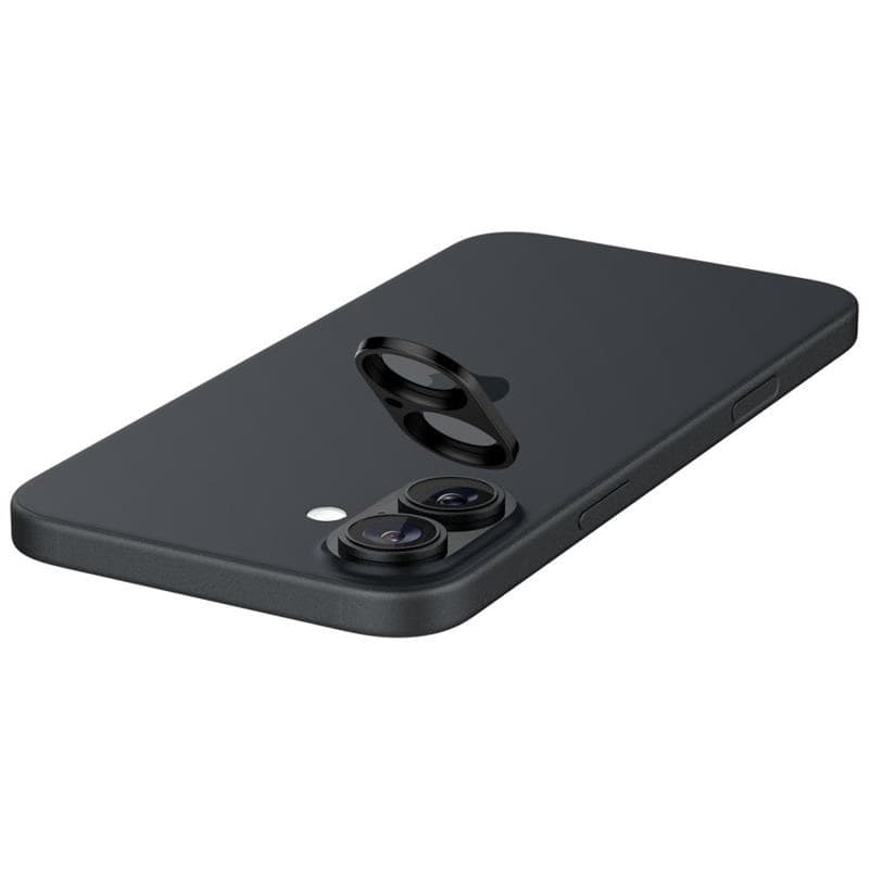 Spigen Optik GLAS.TR Camera Protector 2-Pack - Lens Protector for iPhone 16 / 16 Plus (2 pcs) (Black) - 5