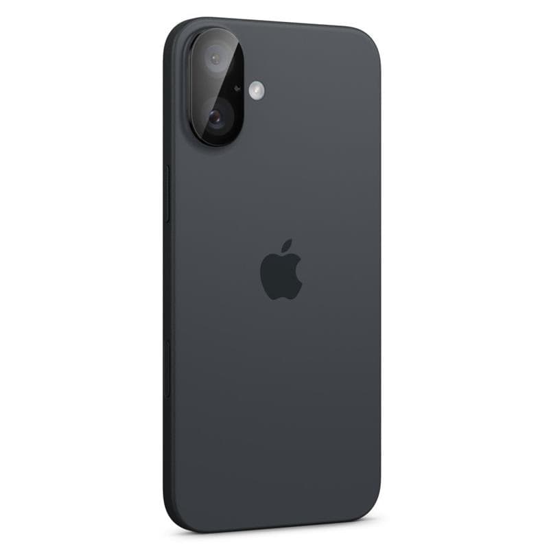 Spigen Optik GLAS.TR Camera Protector 2-Pack - Lens Protector for iPhone 16 / 16 Plus (2 pcs) (Black) - 8