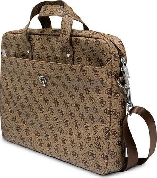 Guess Saffiano 4G Triangle Logo Computer Bag - Notebook bag 15 ”/ 16” (Brown) - 2