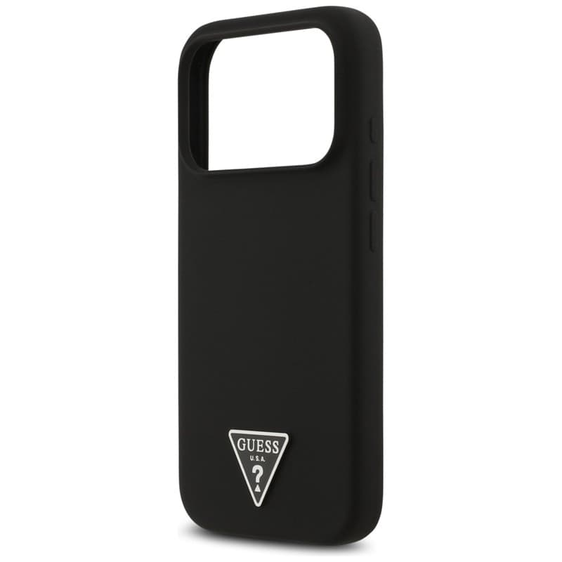 Guess Silicone Triangle Logo MagSafe - Case iPhone 17 Pro (black) - 6