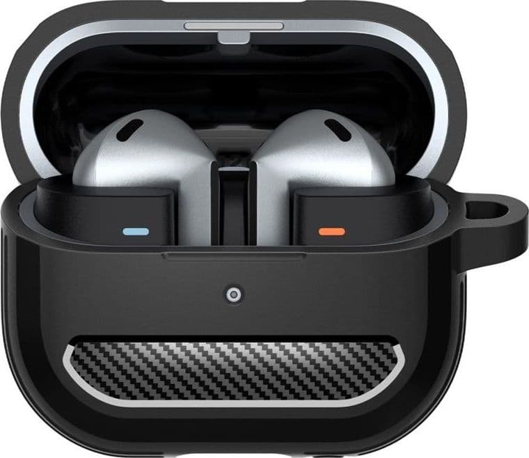 Spigen Rugged Armor - Case for Samsung Galaxy Buds 3 / 3 FE / 3 Pro (Matte Black) - 3