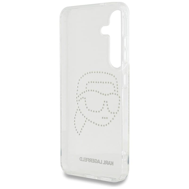 Karl Lagerfeld Rhinestones Karl Head Logo - Case for Samsung Galaxy S25 (Transparent) - 7