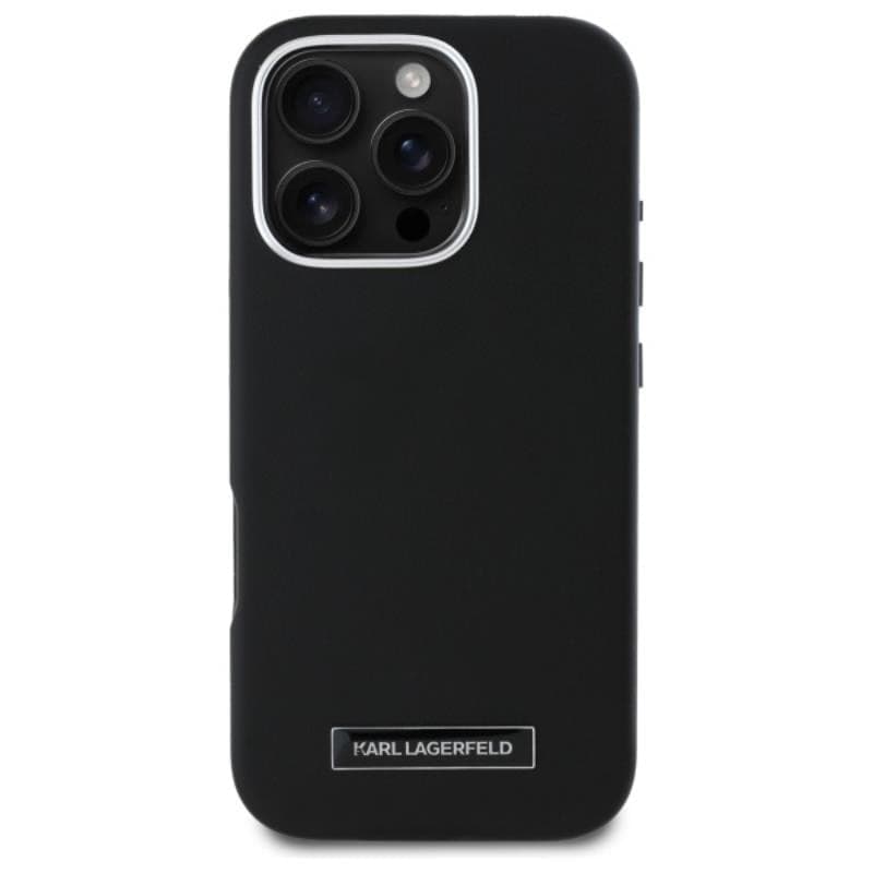 Karl Lagerfeld FW Metal Plate MagSafe - Case for iPhone 16 Pro (black) - 3
