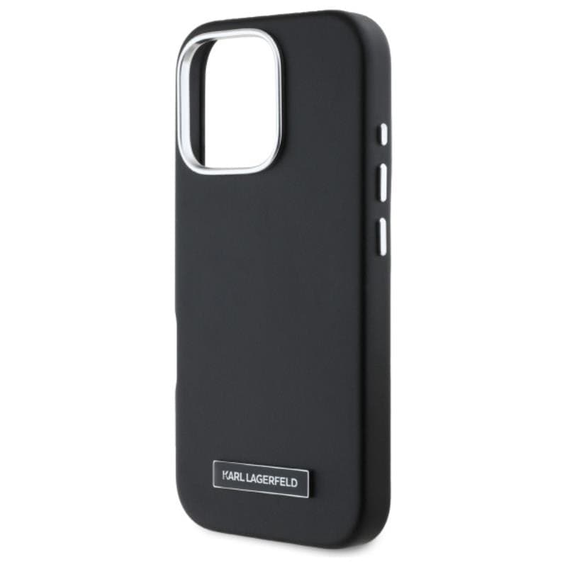 Karl Lagerfeld FW Metal Plate MagSafe - Case for iPhone 16 Pro (black) - 6