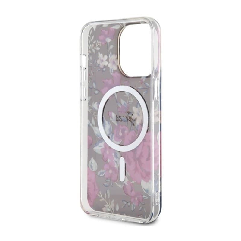 Guess Flower MagSafe - Case for iPhone 14 Pro Max (Green) - 7