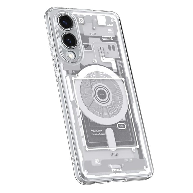 Spigen Ultra Hybrid Mag MagSafe - Case for Samsung Galaxy S25 Edge (Zero One White) - 7