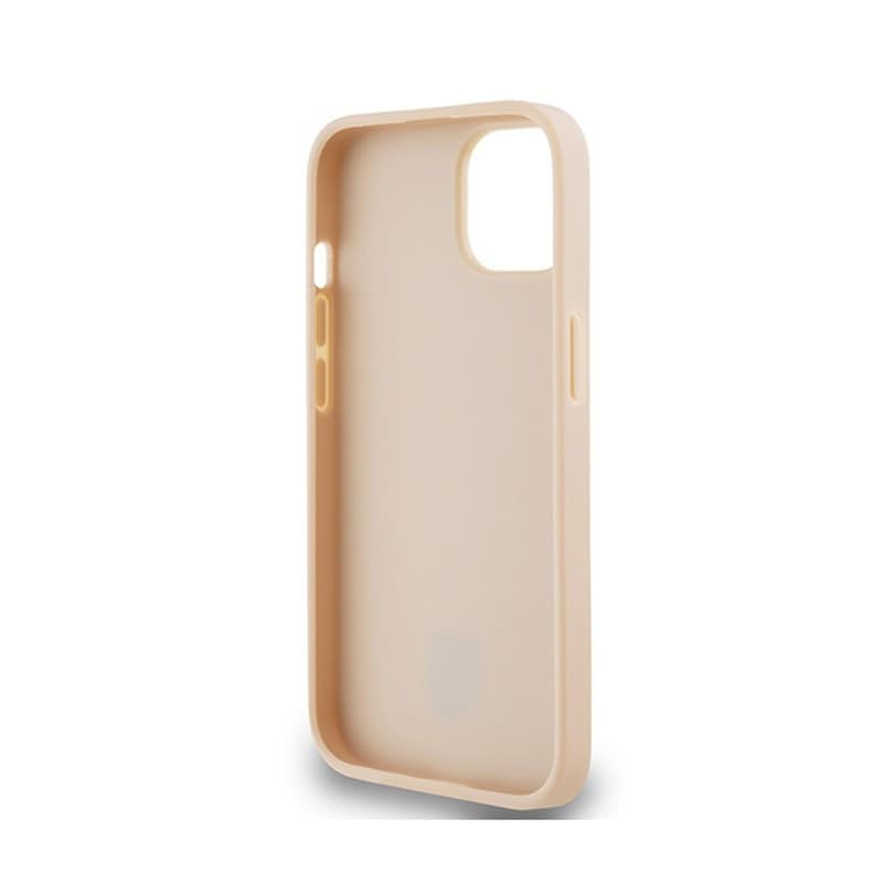 DKNY Leather Checkered Mono Pattern & Printed Stripes - Case for iPhone 15 / 14 / 13 (pink) - 7