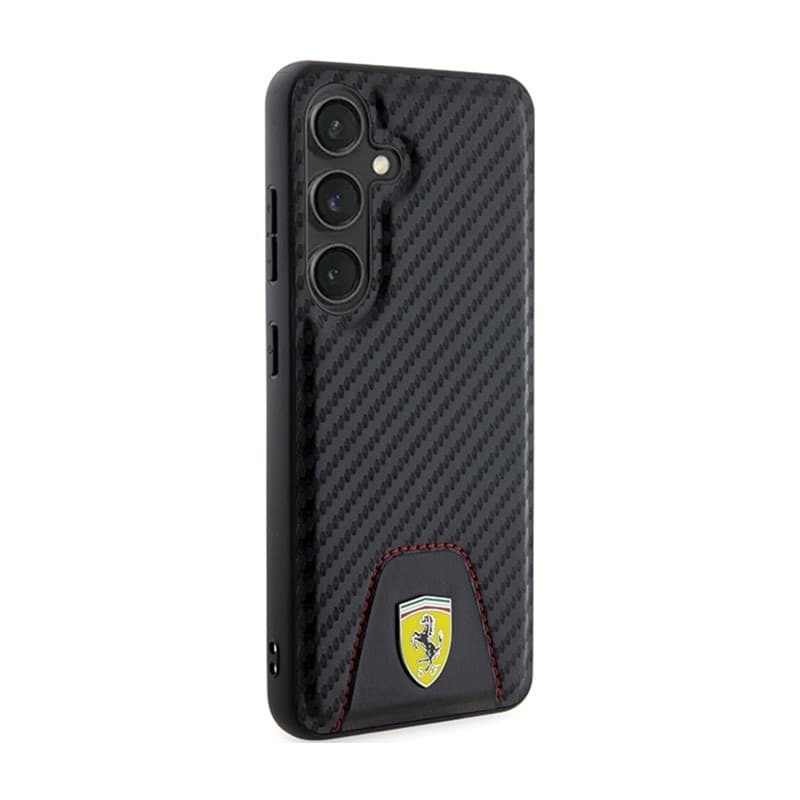 Ferrari Carbon Stitched Bottom - Case for Samsung Galaxy S24 (black) - 4