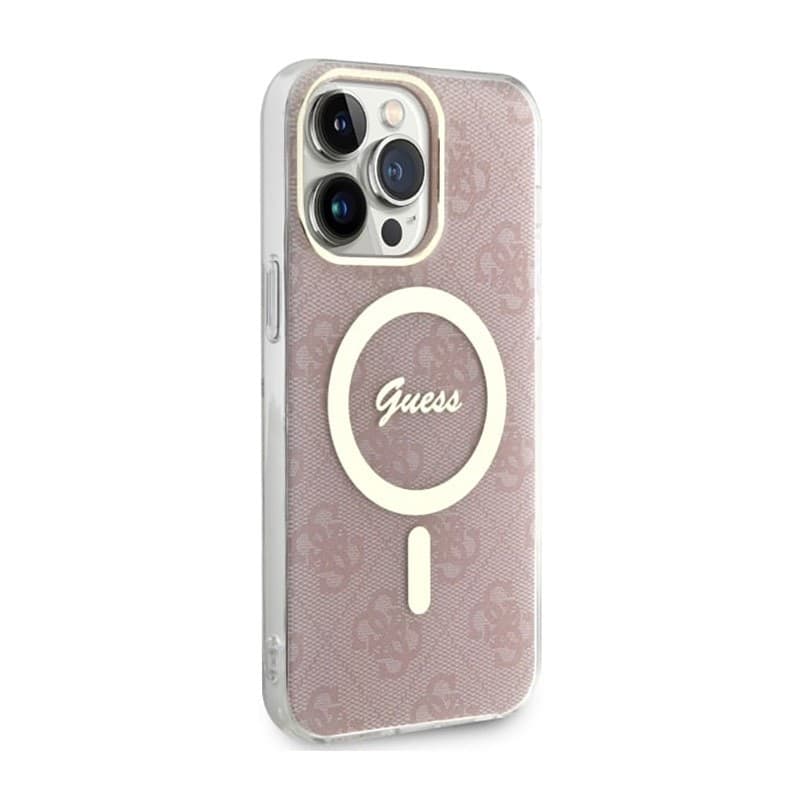 Guess 4G MagSafe - Case for iPhone 14 Pro Max (Pink) - 4