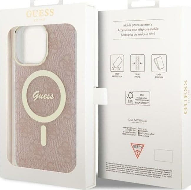 Guess 4G MagSafe - Case for iPhone 14 Pro Max (Pink) - 8