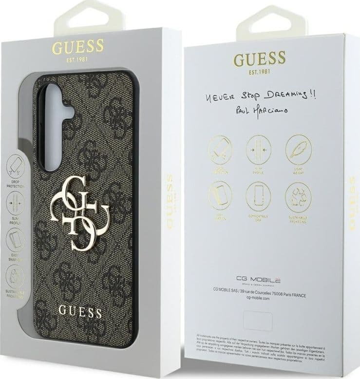 Guess Big 4G Logo Classic Logo - Case for Samsung Galaxy S25+ (brown) - 8