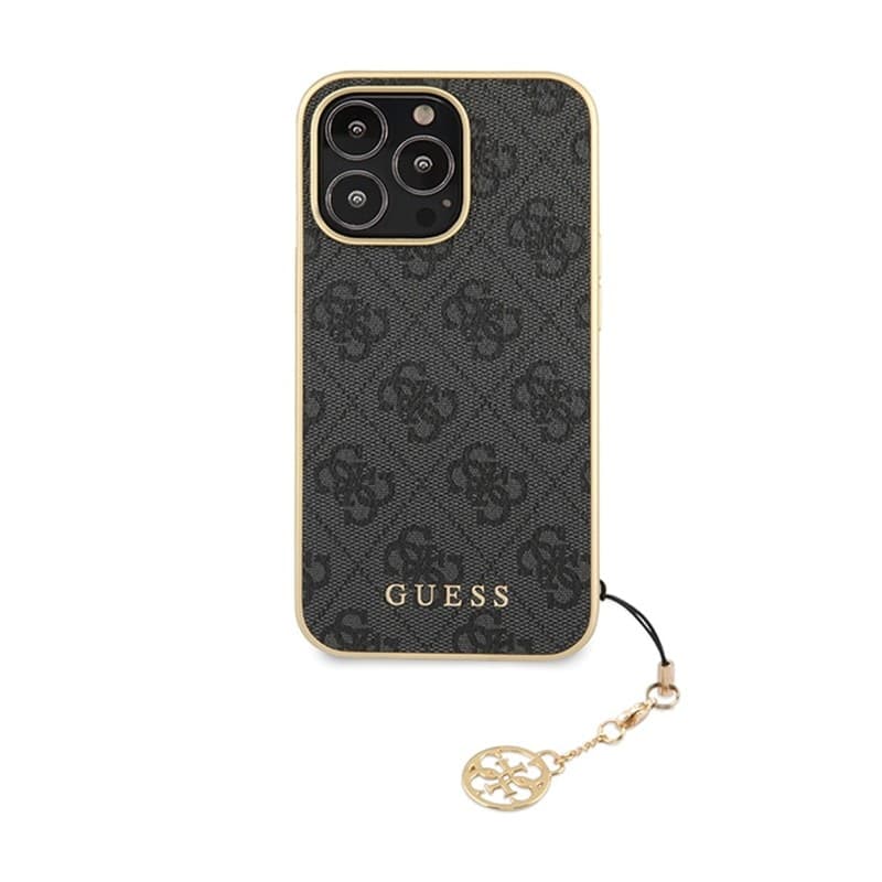 Guess 4G Charms Collection - Case for iPhone 14 Pro (Grey) - 3